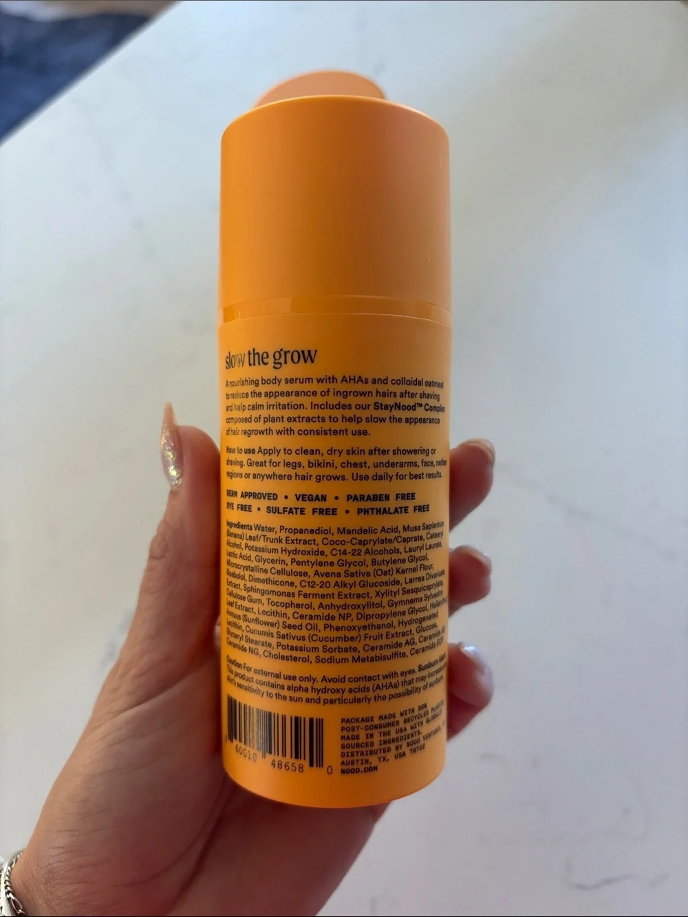 Nood serum for slowing hair regrowth